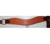 Chestnut Leather Tripping Collar With Target Style Nickle Spots